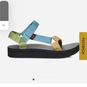 Mid form universal Reba sparkle sandals